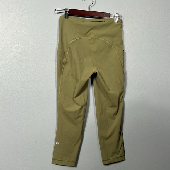 Lululemon Swift Speed High-Rise Crop 21" Bronze Green size 6 style W6CBKS - Picture 10 of 14